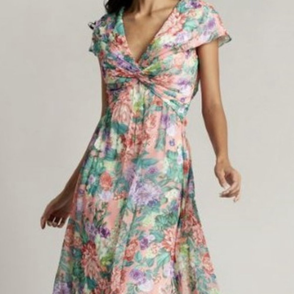 Tadashi Shoji Floral Multicolor Dress
